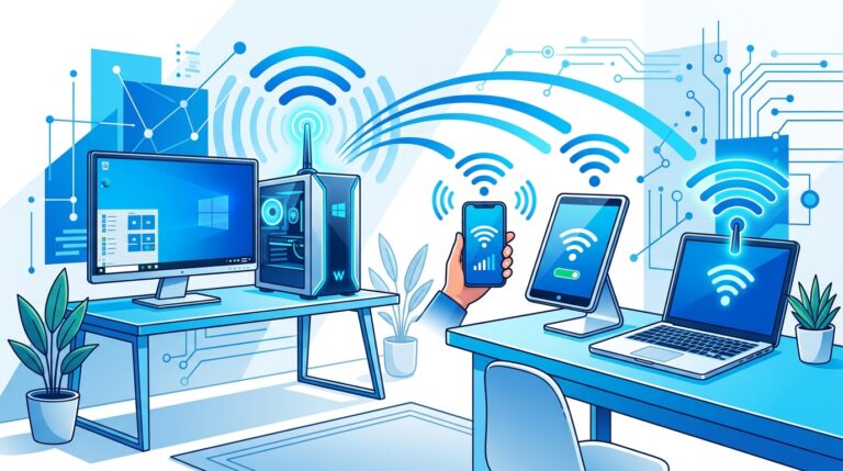 Setting up a Windows PC hotspot in Windows 11 settings