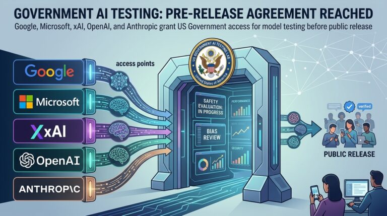 US government testing major AI models from Google, Microsoft, xAI, OpenAI, Anthropic