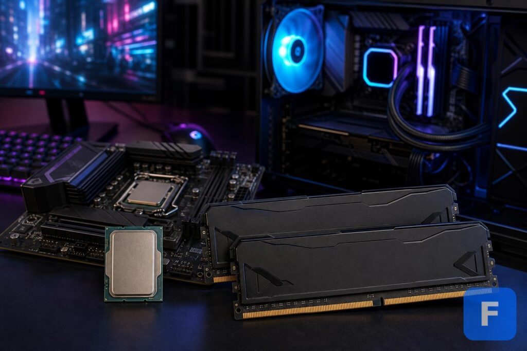 Intel Raptor Lake processor with DDR4 and DDR5 RAM.