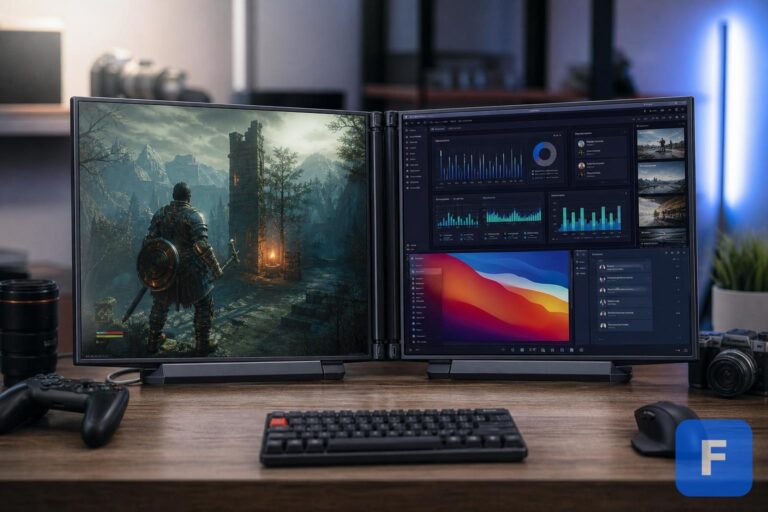 JSAUX FlipGo Horizon Pro dual-screen monitor