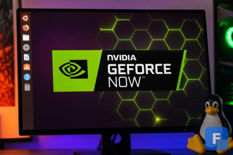 Gamer using NVIDIA GeForce NOW for Linux on a PC